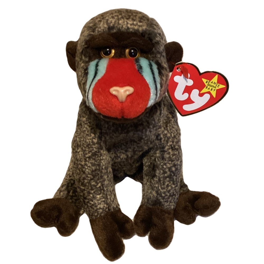 Vintage TY Beenie Babies “Cheeks” 1999 Baboon